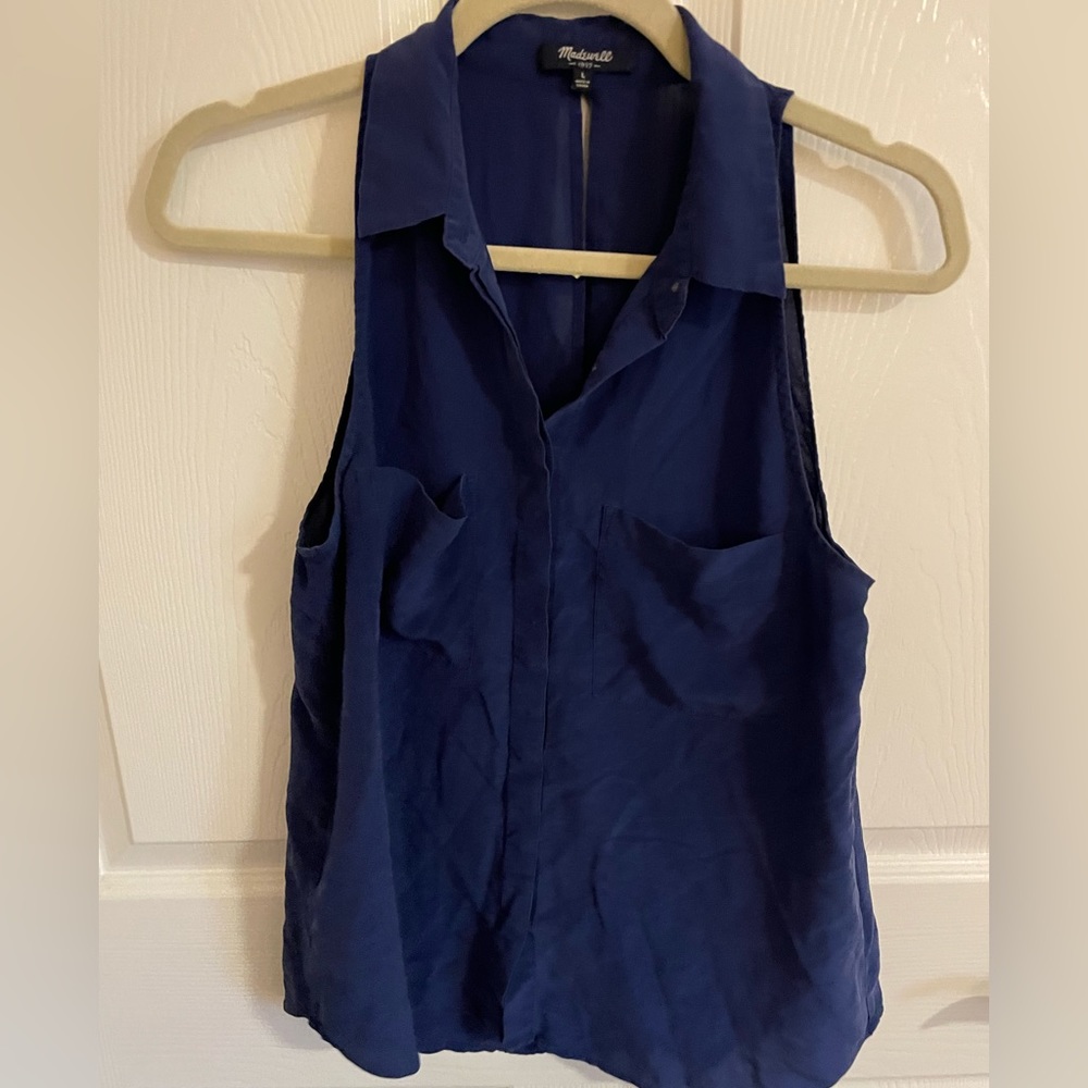 Madewell sleeveless blouse